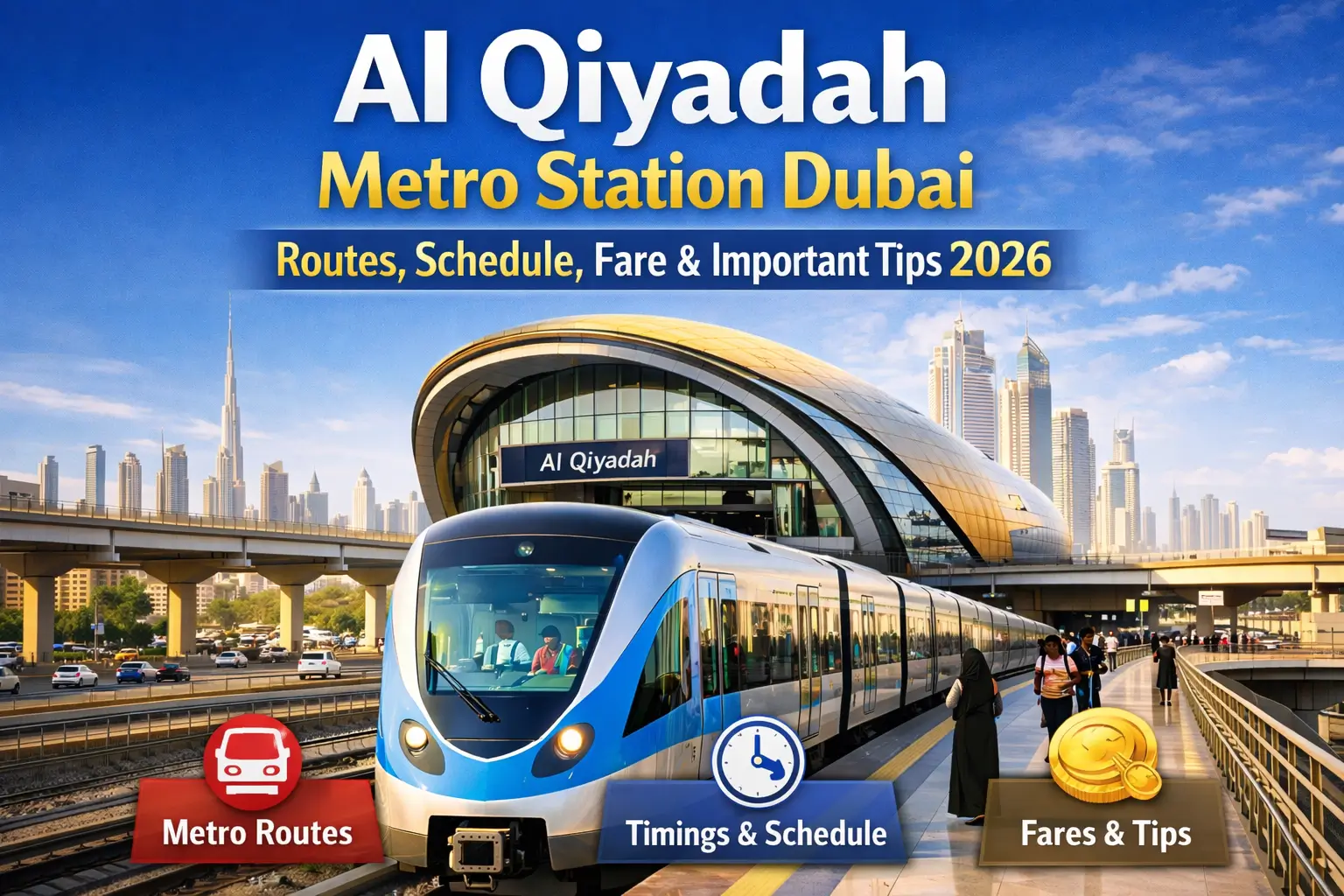 Al Qiyadah Metro Station Dubai – Routes, Schedule, Fare & Important Tips 2026