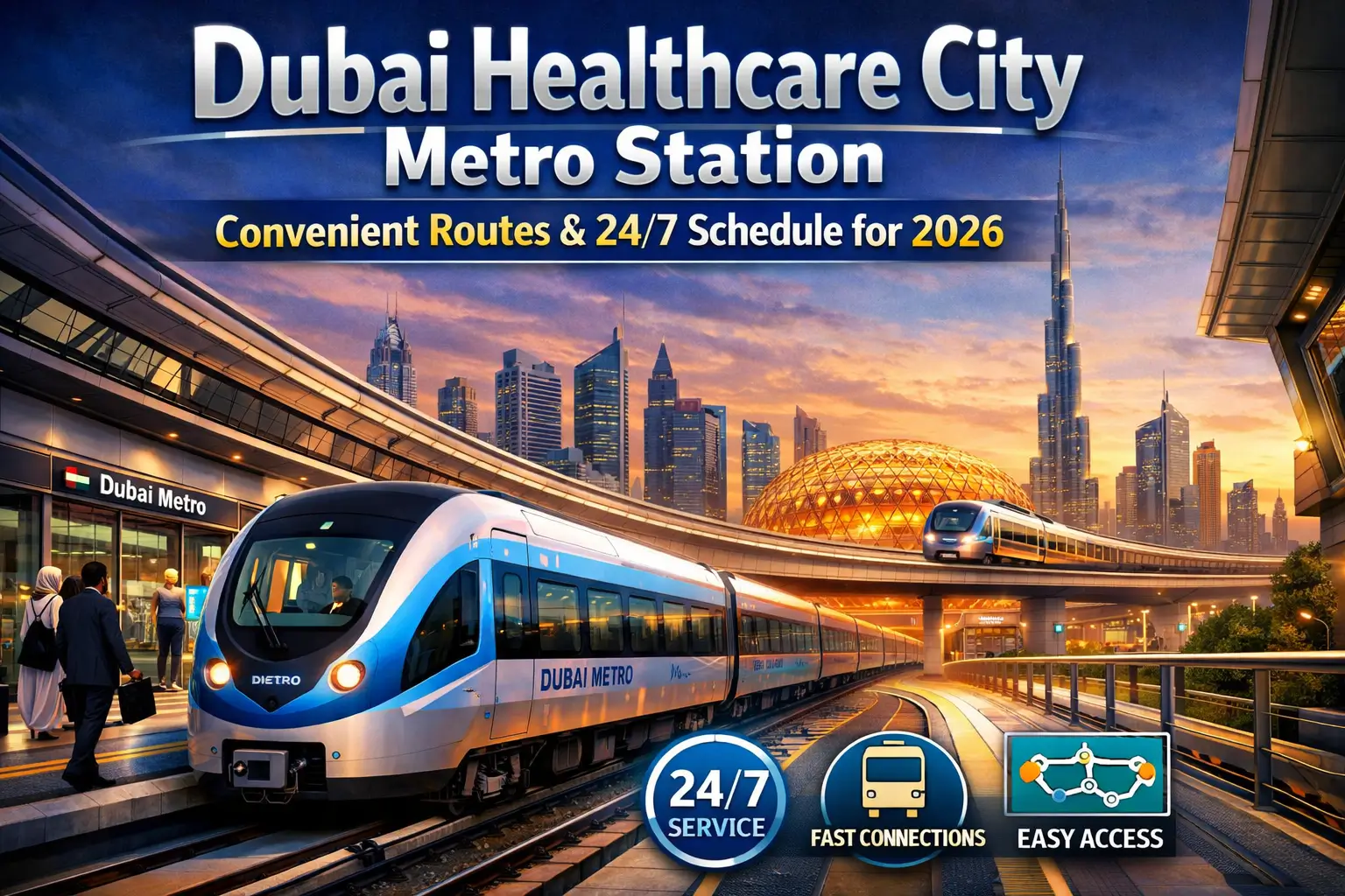 Dubai Healthcare City Metro Station – Convenient Routes & 247 Schedule