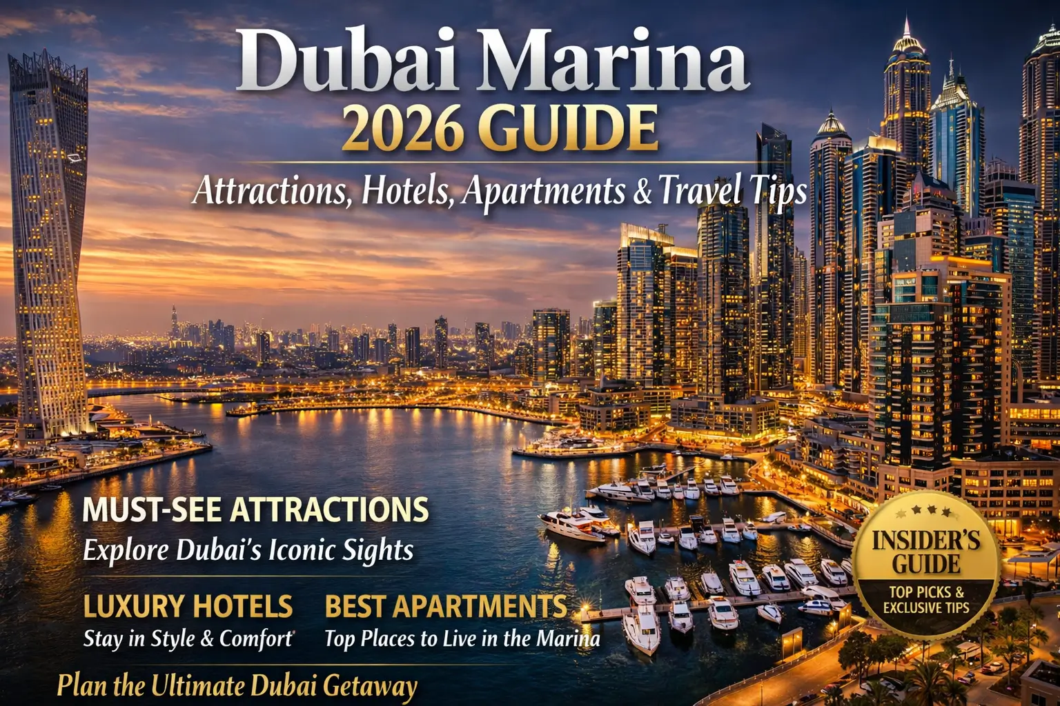 Dubai Marina 2026 Guide Attractions, Hotels, Apartments & Travel Tips