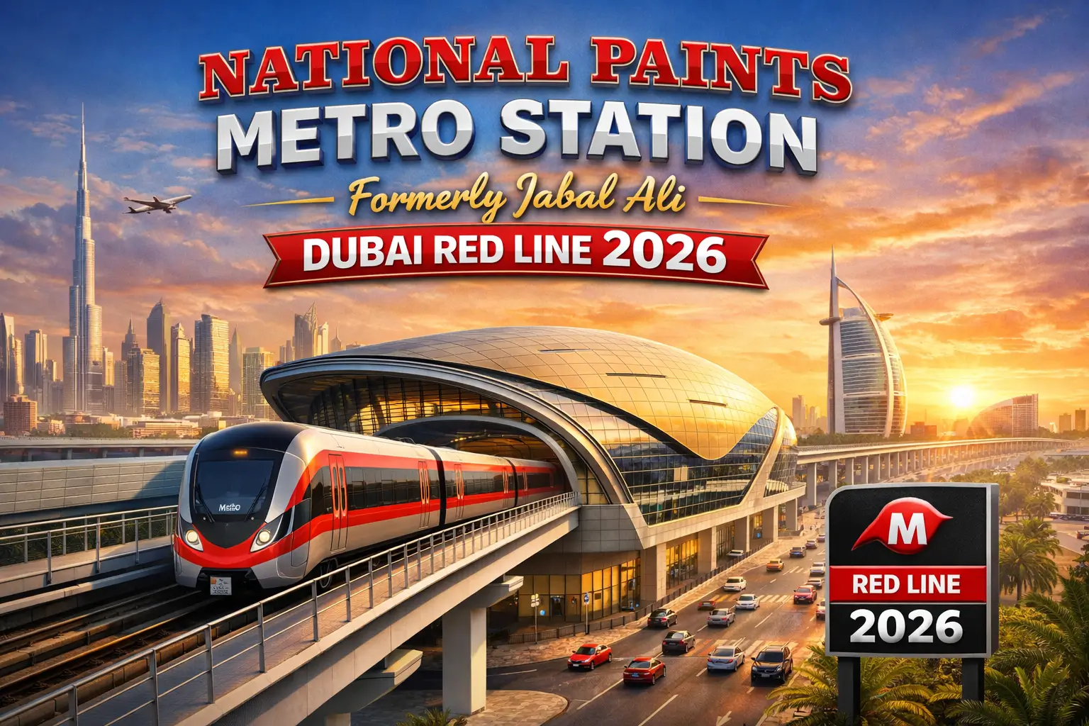 National Paints Metro Station Formerly Jabal Ali Dubai Red Line
