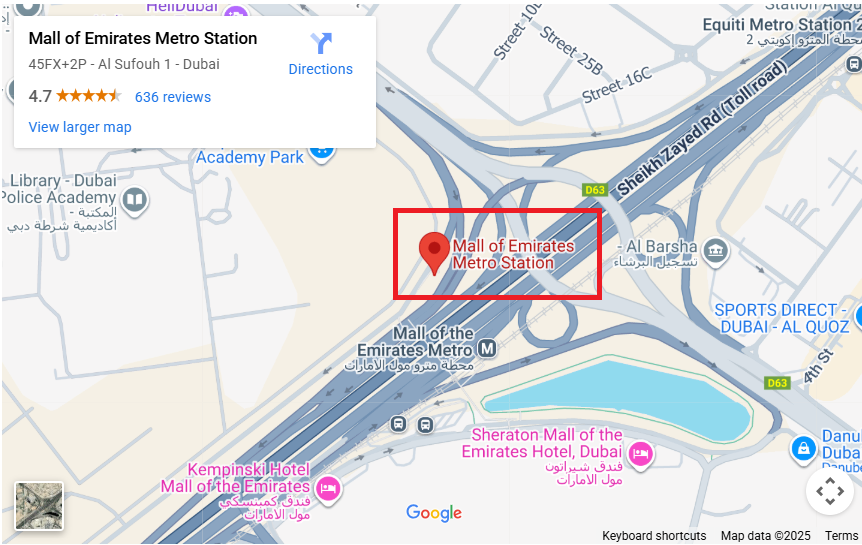 Mall of the Emirates Metro Station Complete Guide 2026