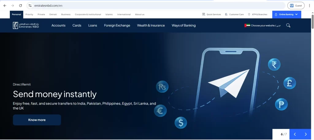 Visit Emirates NBD Official Website