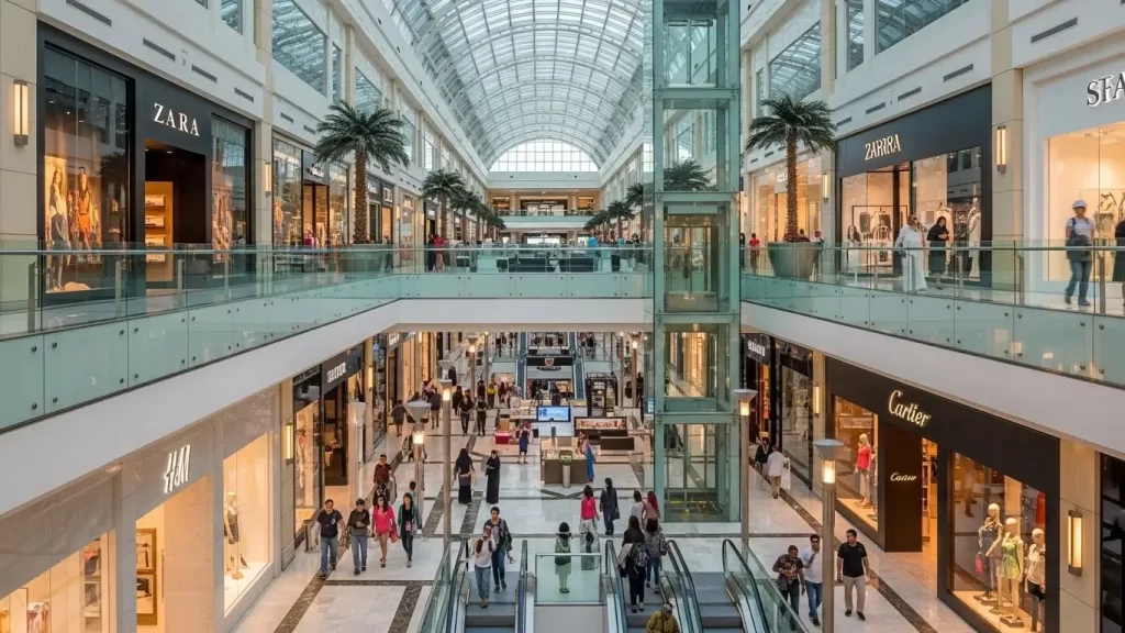 Inside Dubai Marina Mall there’s a vast array of shops