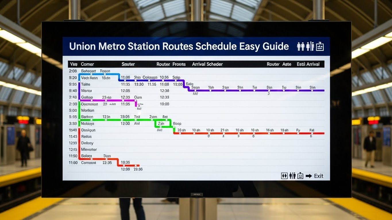Union Metro Station Routes Schedule Easy Guied