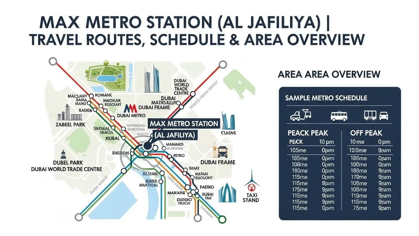 Max Metro Station (Al Jafiliya) | Travel Routes, Schedule & Area Overview