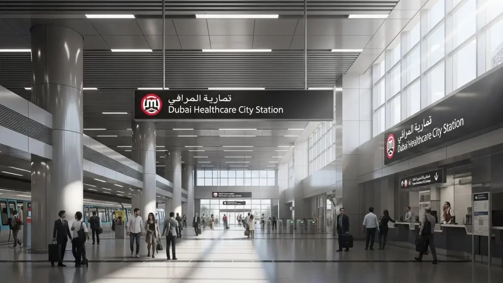 Dubai Healthcare City Metro Station