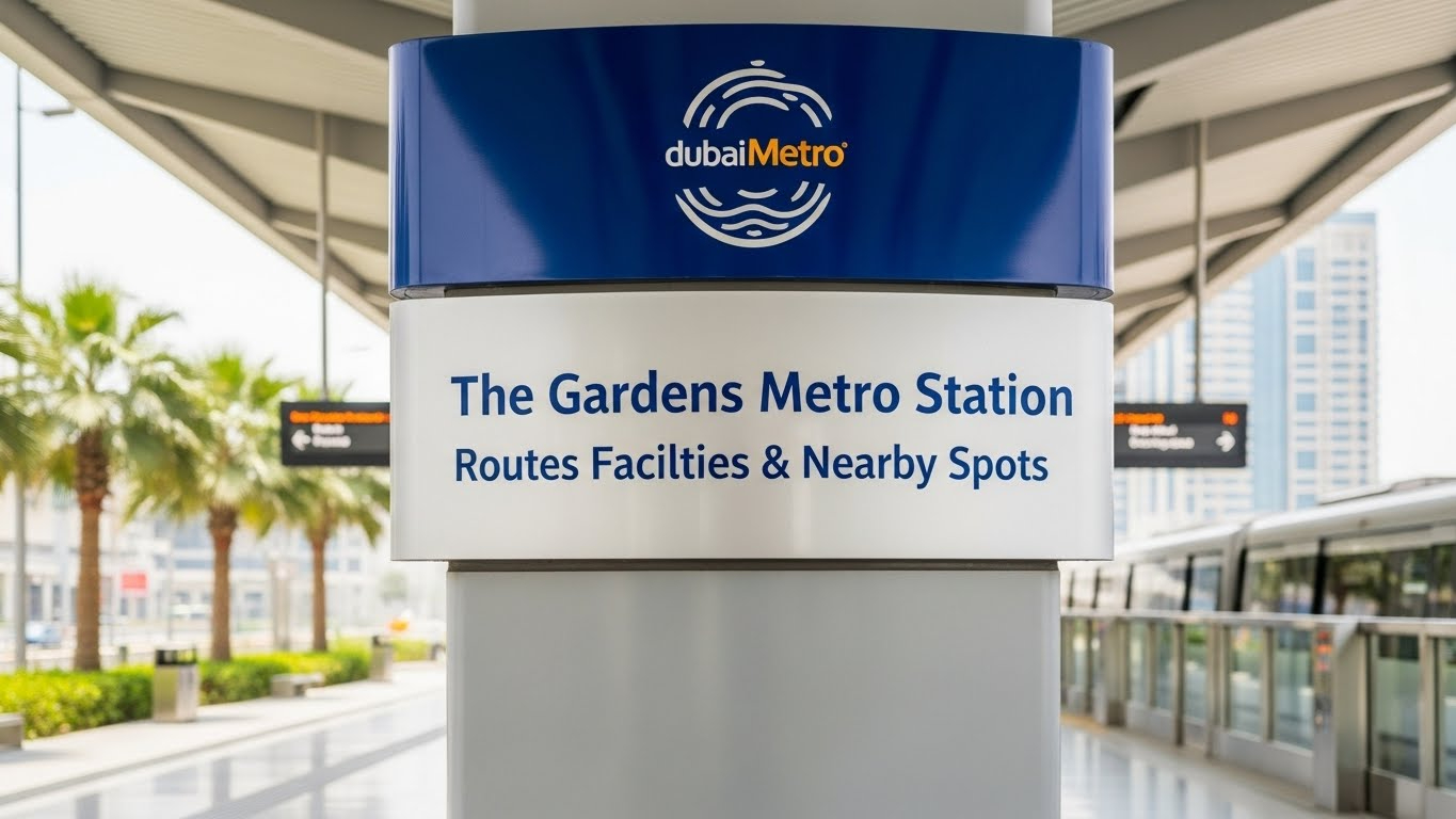 The Gardens Metro Station Dubai Routes Facilities & Nearby Spots