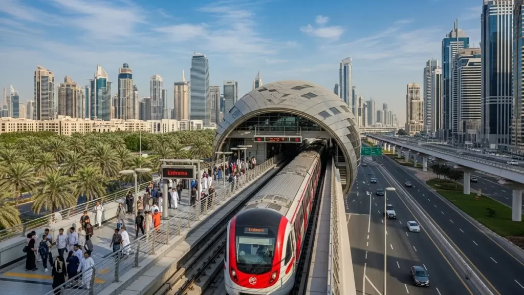Emirates Metro Station Dubai Metro Red Line