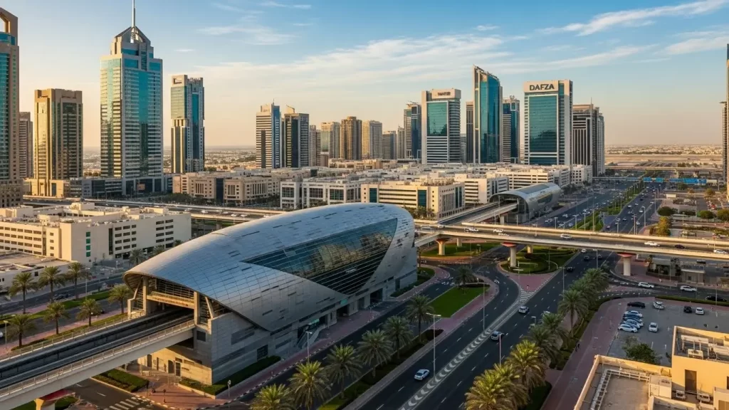 Dubai Airport Free Zone Metro Station Nearby Landmarks 